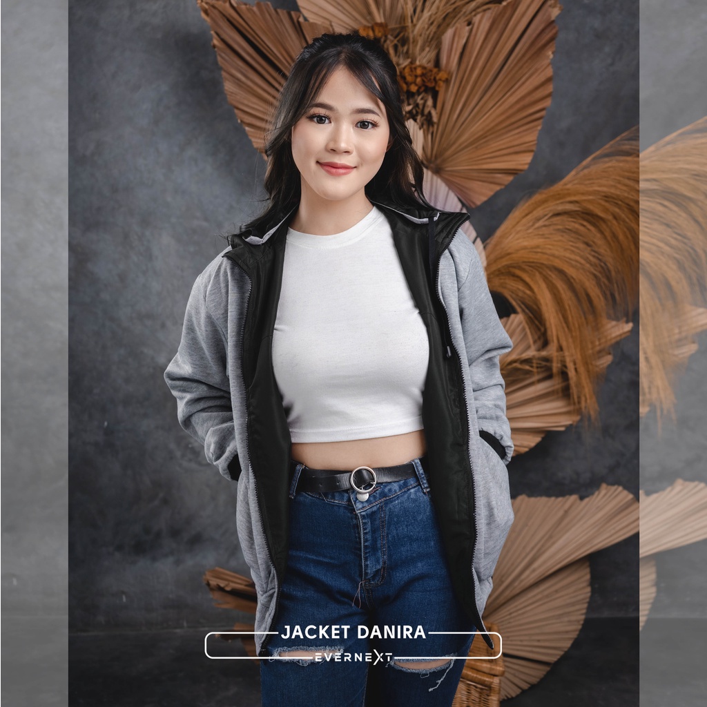 Jaket Parasut Wanita Bolak balik Jacket Gunung Motor Outdoor JW 3