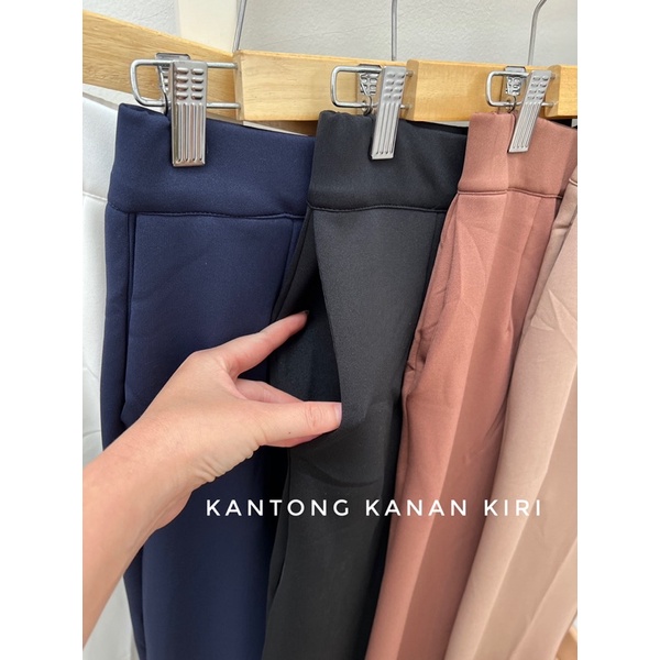 READYBASIC - CELANA PANJANG KULOT SCUBA PREMIUM TEBAL WARNA BASIC