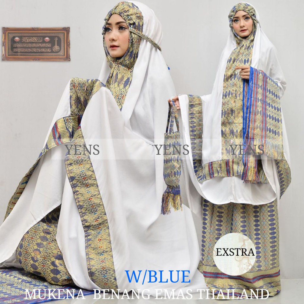 MUKENA SONGKET BENANG EMAS THAILAND EXTRA ORI BY YENS