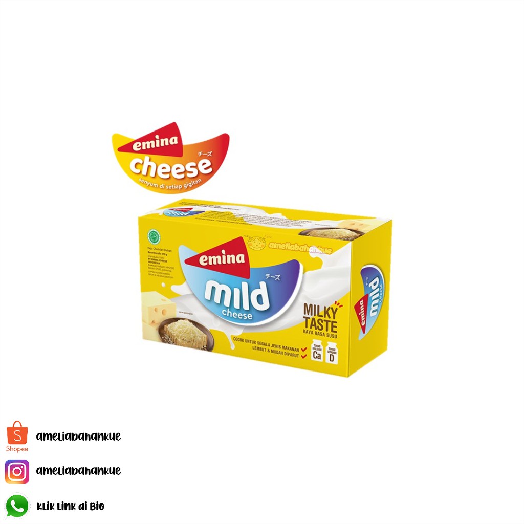 Jual KEJU EMINA CHEESE RICH MOZZA MILD ALL VARIAN 170GRAM Shopee