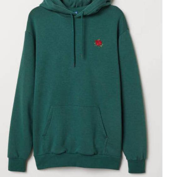 h&m rose hoodie