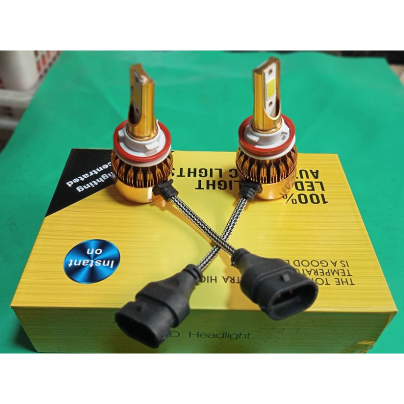 2 pcs/sepasang bohlam lampu depan foglamp kipas h8 h9 h11 mobil Avanza xania dll 12volt