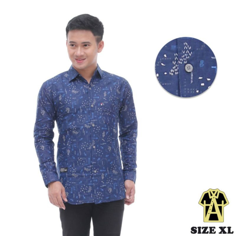 KEMEJA PRIA LENGAN PANJANG DISTRO TERBARU MOTIF SURFING KASUAL KEREN MURAH TERHITS VIRAL