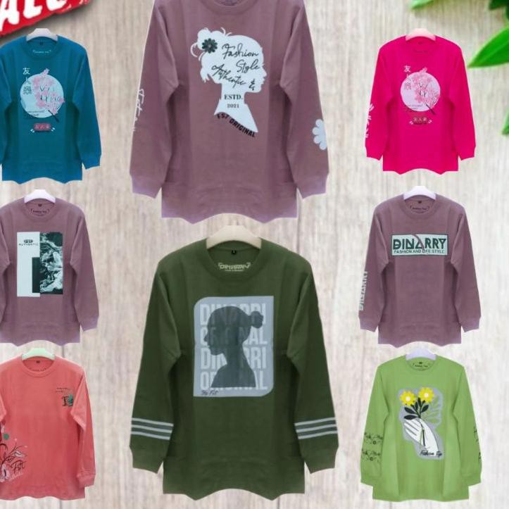 Tidak Diragukan.. Kaos Wanita Atasan Senam Lengan Panjang Hijab Terlaris Casual Sport Style Dinary F