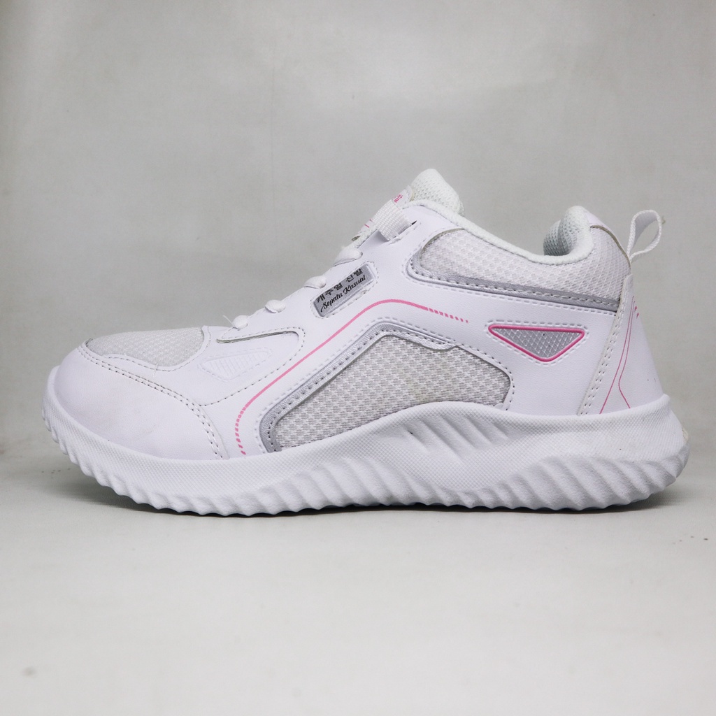 SEPATU PUTIH SNEAKERS WANITA PRO ATT ADX 05 PUTIH MERAH MUDA  SEPATU KASUAL WANITA