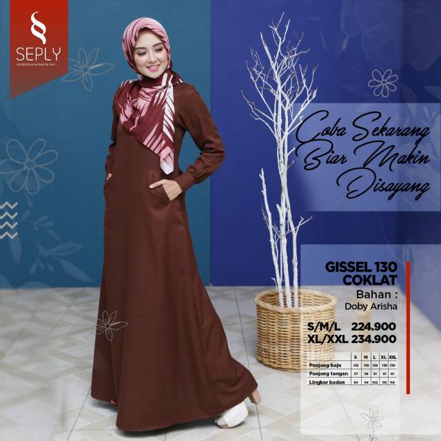 Gissel 130//Promo Gamis dari Seply
