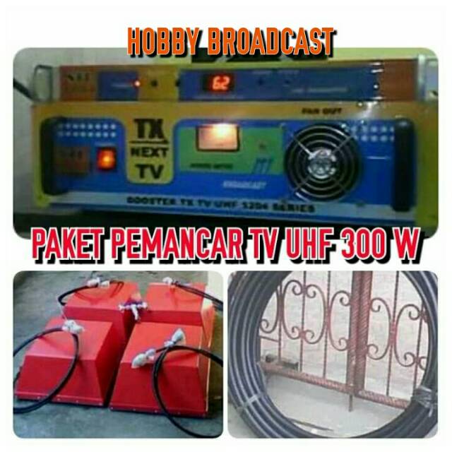 PAKET PEMANCAR TV UHF PLL 300 WATT SOLID STATE