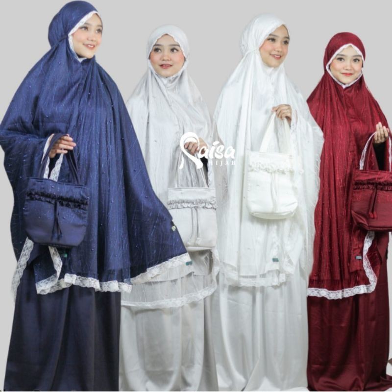 MUKENA TAQIYYA SATIN SILK PREMIUM ORIGINAL RAISA