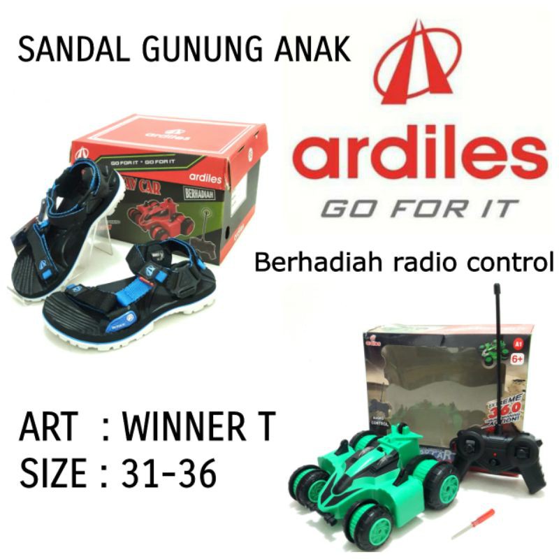 SANDAL / SEPATU GUNUNG ANAK COWOK TERBARU BY ARDILES WINNER T SIZE 31-37 Berhadiah Radio Control