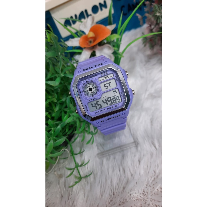 JAM TANGAN WANITA 511 DIGITAL STRAP RUBBER/ JAM TANGAN 511 LADIES WATER RESIST/ JAM TANGAN WANITA KOLEKSI TERBARU