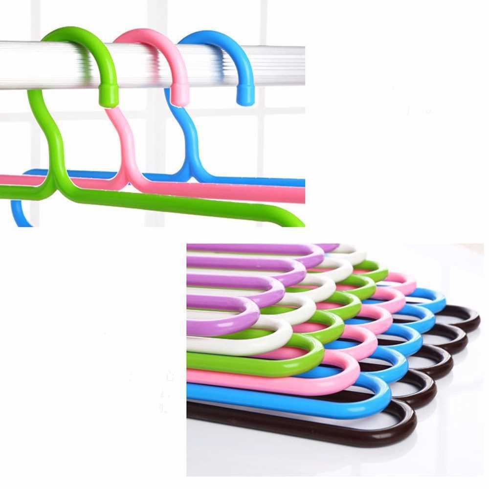 ELFYDO HL0048 Hanger Pakaian 5 Tingkat Gantungan Jilbab 5 In 1 Magic Hanger Instan