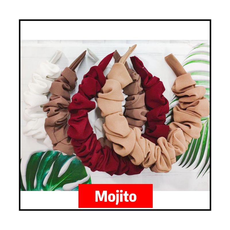 Bando Kerut Scrunchie / Bando Scrunchie / Bando Kerut / Bando scrunhie kerut gaya korea / BANDO KORE