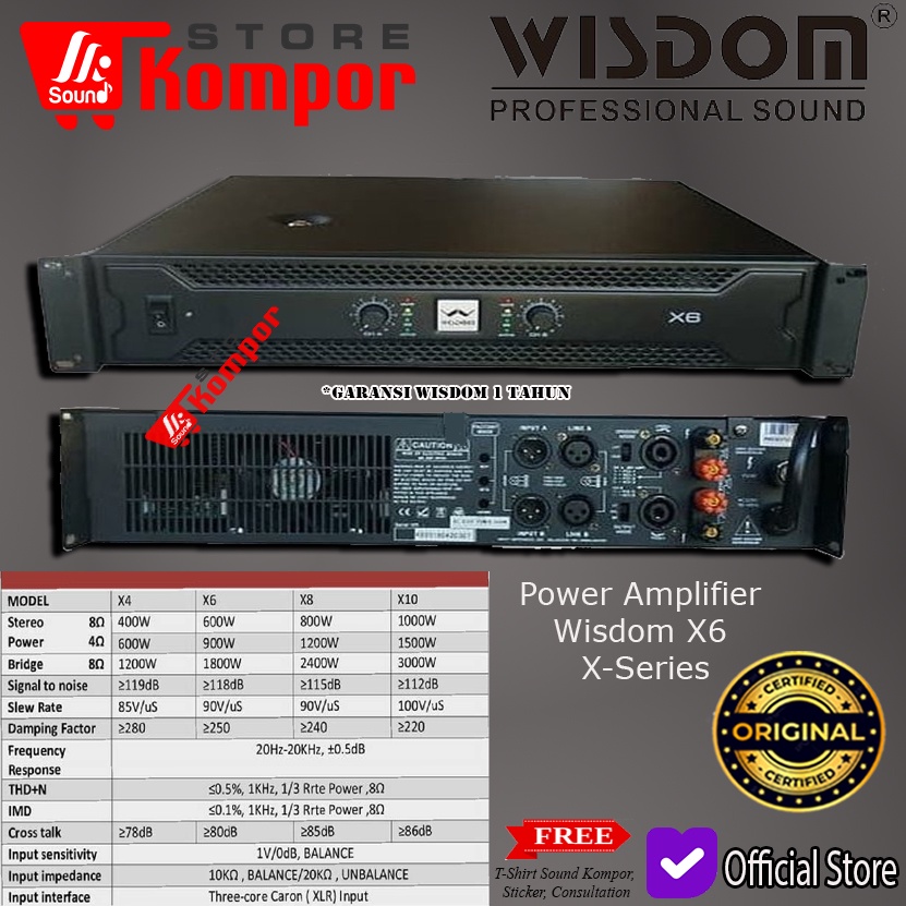 POWER AMPLIFIER WISDOM X6 POWER WISDOM X6