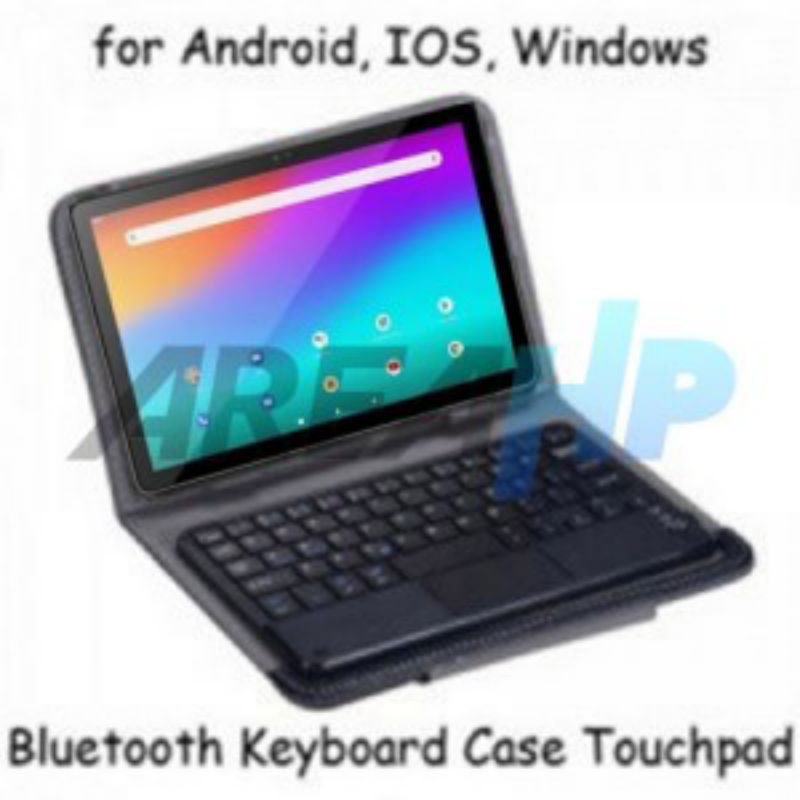 Keyboard Bluetooth Removable Touchpad Case Casing Cover Evercoss Tab Tablet Android X Luna 10.1 Inch