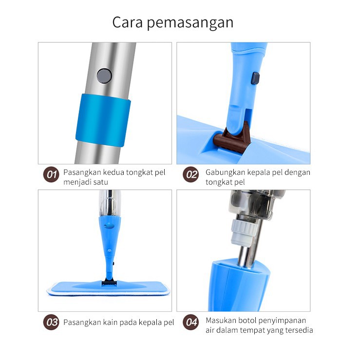 Alat pel semprot spray / MOP spray pump body/ perlengkapan rumah tangga