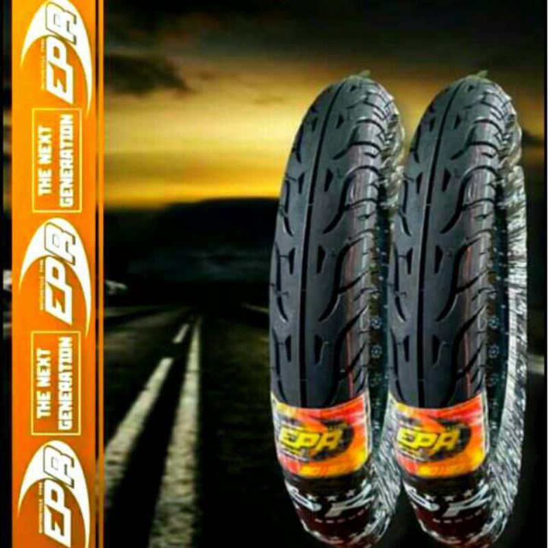 Sepasang Ban Motor Luar Matic(Metik) Beat Vario Mio Spacy Ukuran(80/90 & Belakang 90/90)