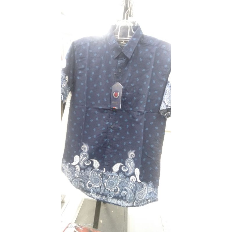 Kemeja Benhill Printing Lengan pendek