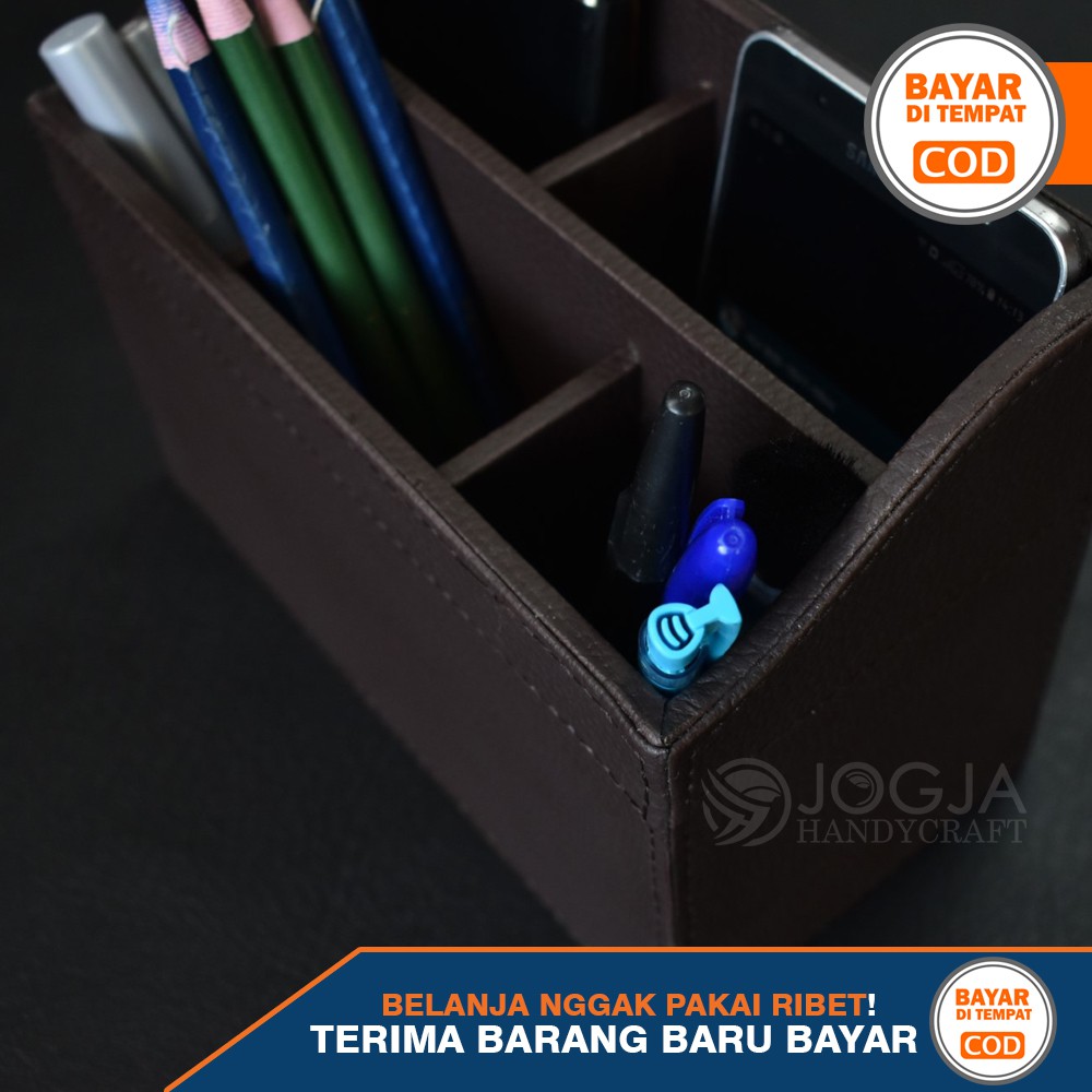 Tempat HP dan Pena / Pen Holder / Desktop Organizer / Stationery Stand