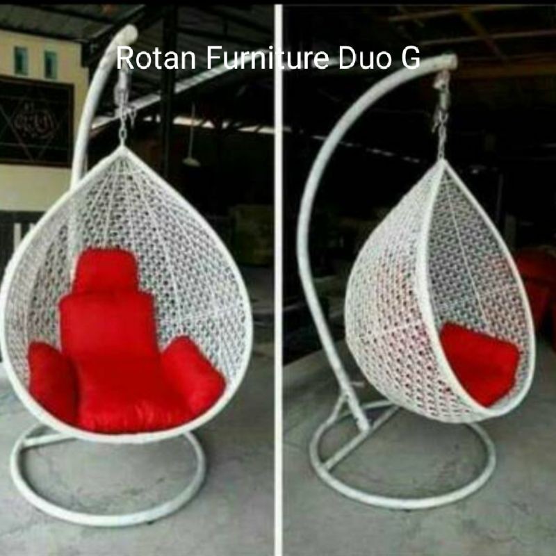 AYUNAN ROTAN SUPER / AYUNAN GANTUNG BESAR ROTAN SINTETIS