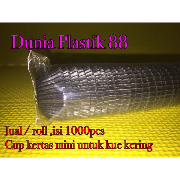 Promo @1000pc paper cup cake kertas mini kecil HITAM u kue kering coklat nas Limited