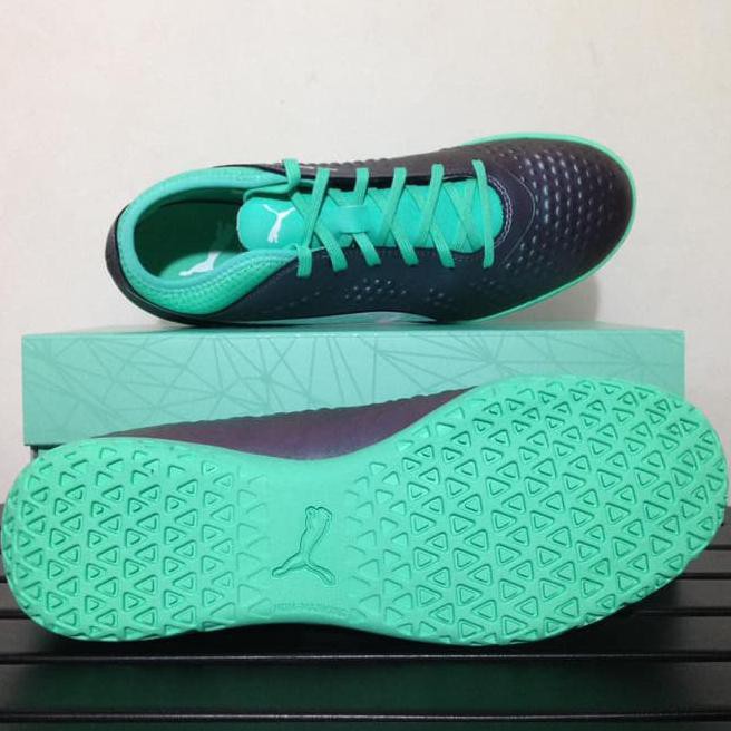 Kv4S Sepatu Futsal Puma One 4 Il Syn Col Shift Green 104933-01 Original 85J5