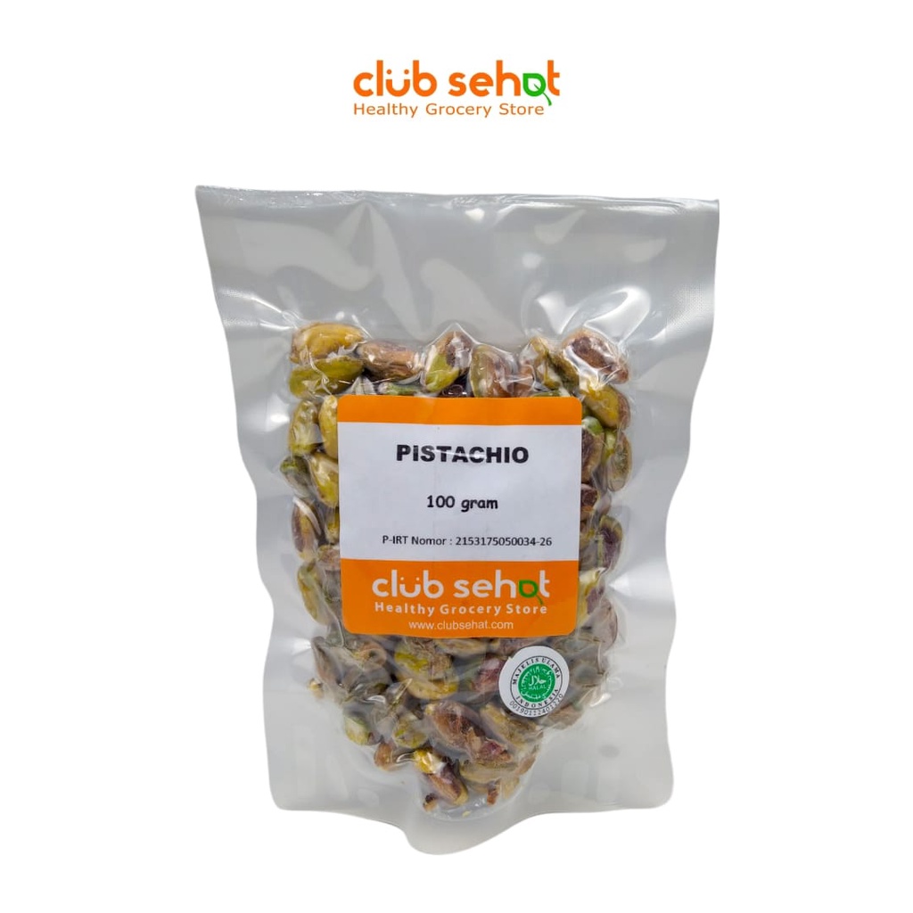 

Club Sehat Pistachio Raw/Mentah 100gr