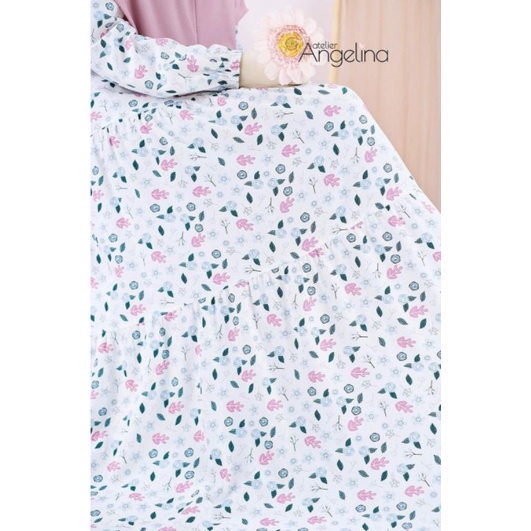 Bella dress mixed Floral white pink Atelier Angelina