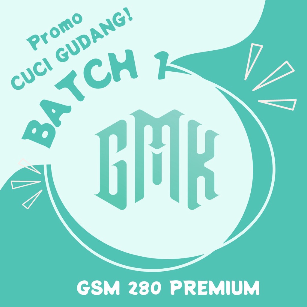 Promo Cuci Gudang Reject GMK Bahan GSM 280 Premium All SIZE