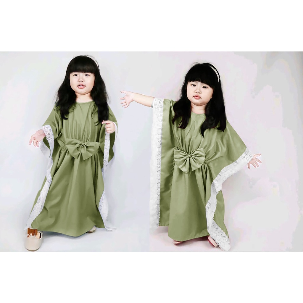 FenishaStore Baju Kaftan Anak ANDREA Kid’s Usia 3-5 Tahun Kaftan Kekinian Viral Bisa Bayar Ditempat COD