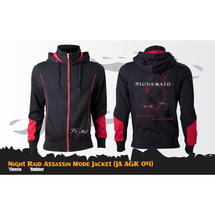 Jaket Hoodie Anime Akame ga Kill Night Raid - JA AGK 04