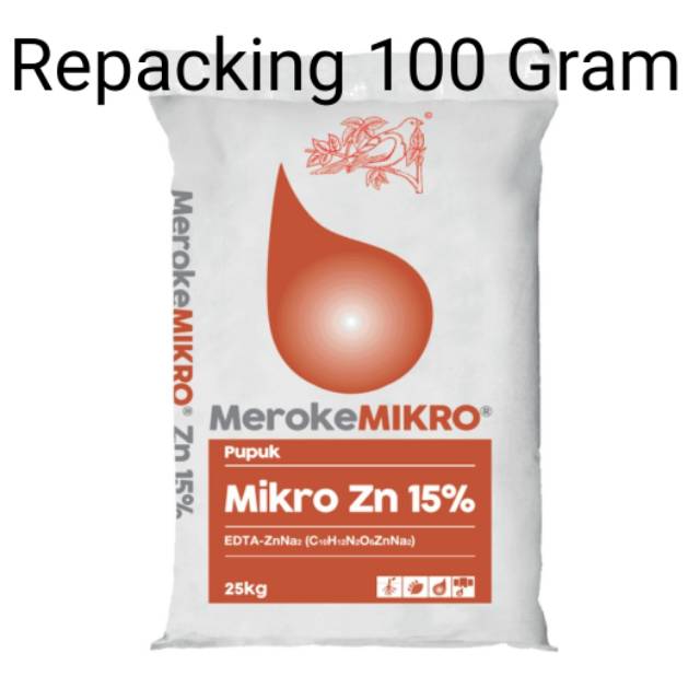 Pupuk Meroke Mikro Zn Repacking 100 Gram