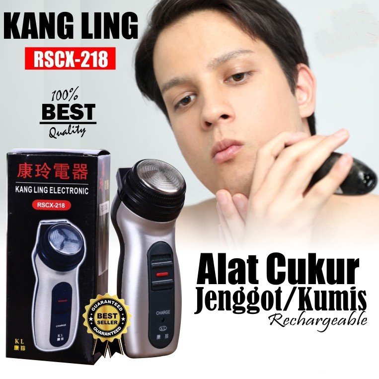 Alat Cukuran Jenggot Kumis Travel Kang Ling RSCX218 Shaver Elektrik