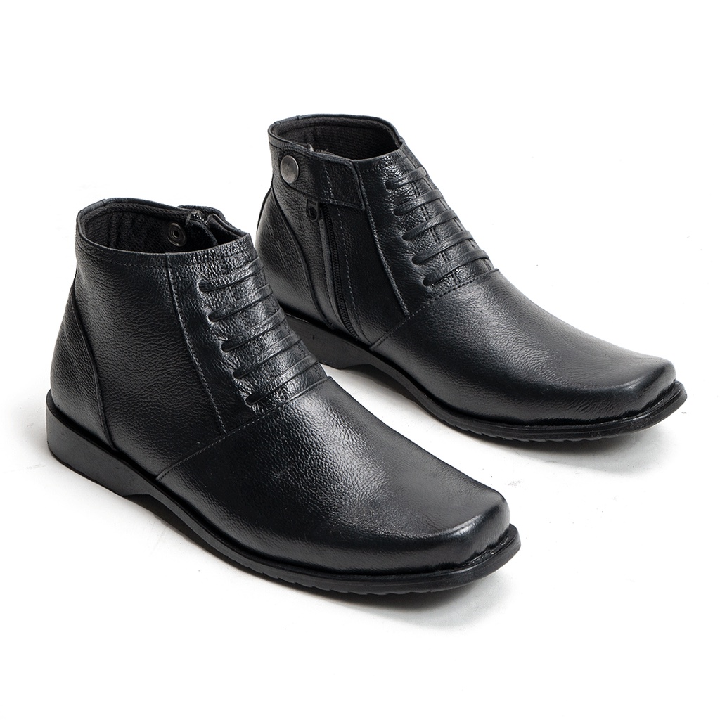 Sepatu Boot Pria Formal/ Boots  Resleting/ Kulit Asli Boot07