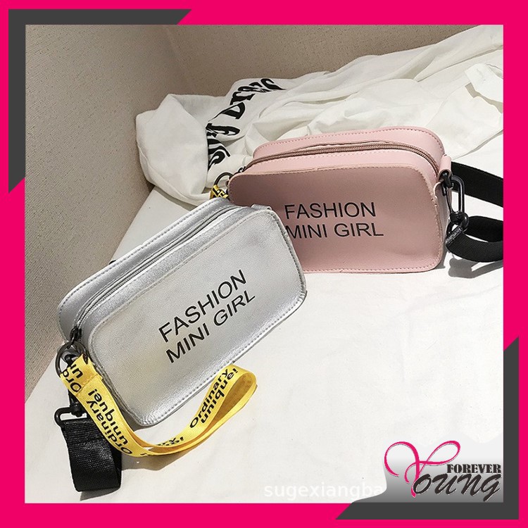 [IMPOR] FOREVER YOUNG - Dari Jakarta BISA COD TAS FASHION MINI GIRL TAS SLEMPANG