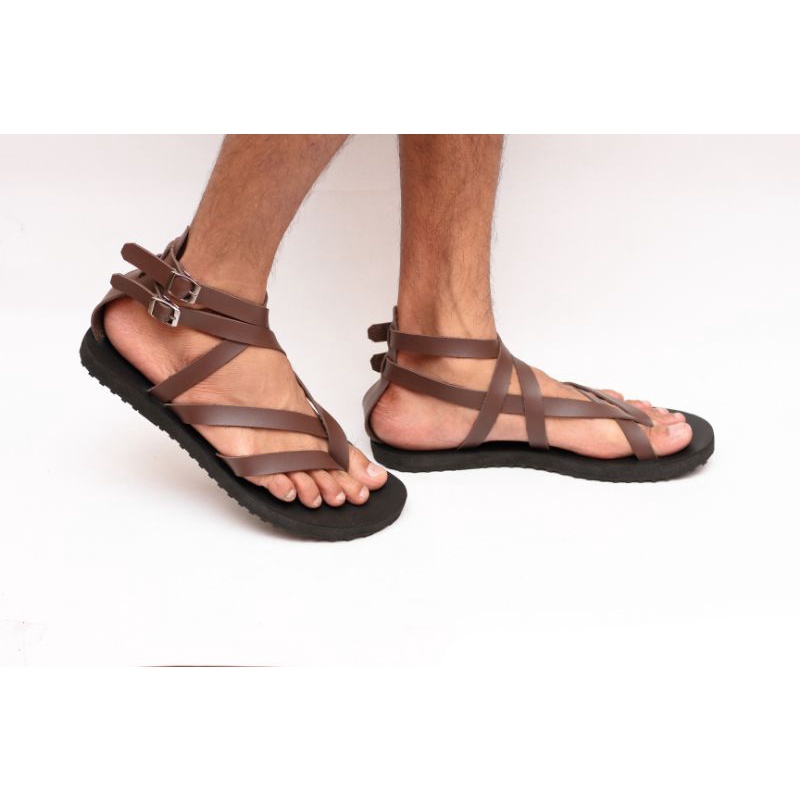 Sandal Pria Morello Gladiator Zibero Brown
