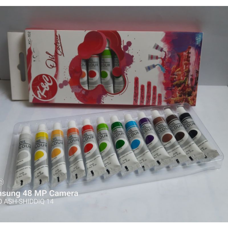 

cat minyak oil color
