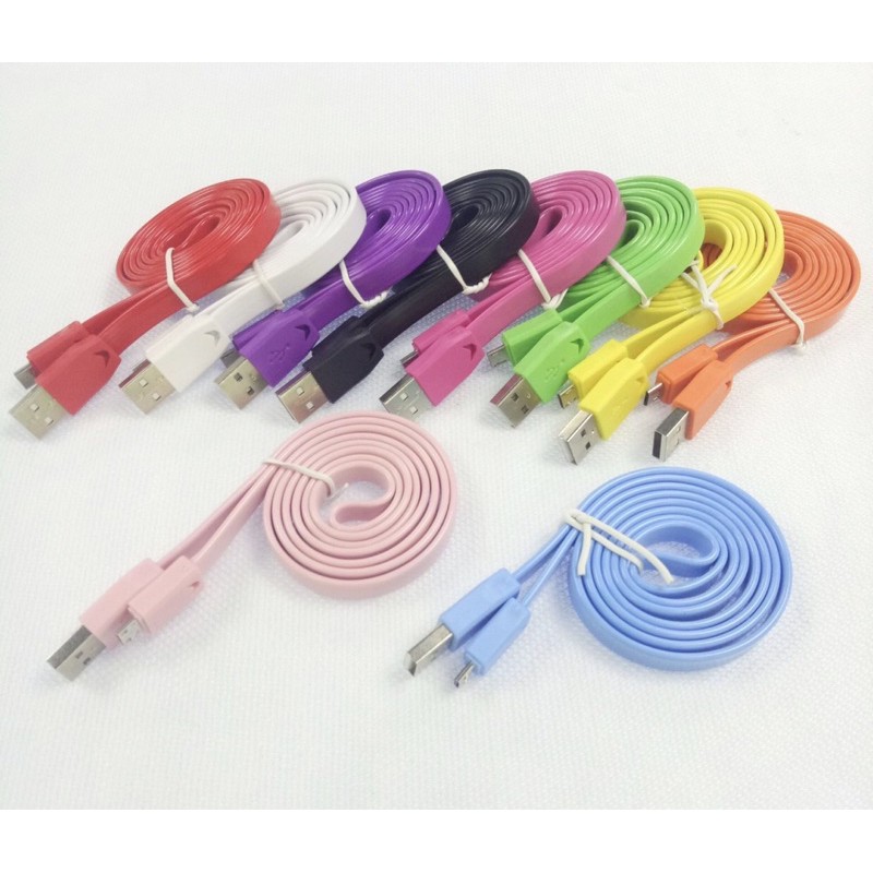 Kabel Data USB Fast Charging Colorfull  Colokan micro samsung android