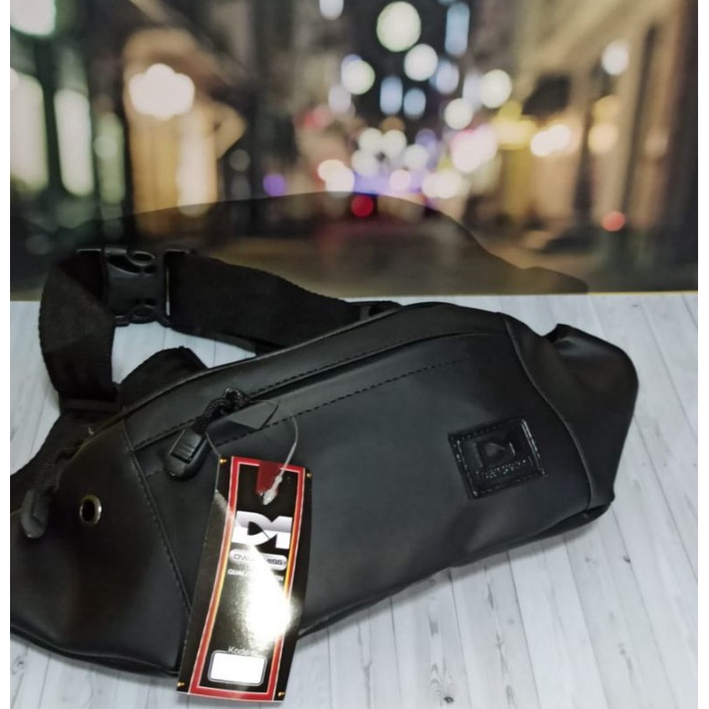 Spesial voucher | Tas DM Original Waist Bag Pria Tas Selempang Kulit PU Best Saller DM03