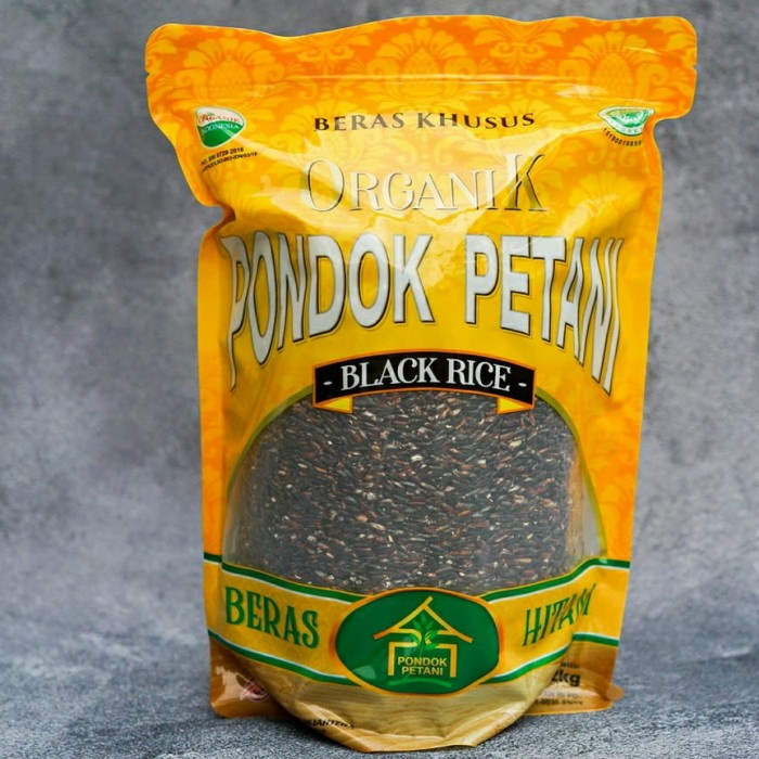 

bg20t01r Beras Hitam Organik Pondok Petani 2 Kg Sv012Ss