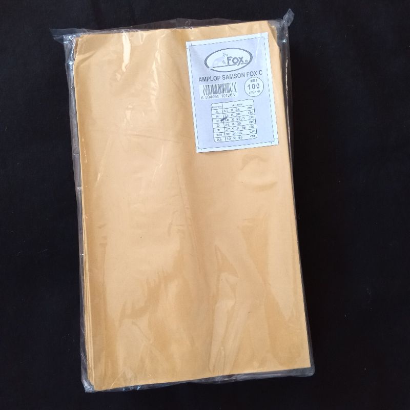 

Amplop Samson Fox C 1/2 Folio (Isi 100 lembar)