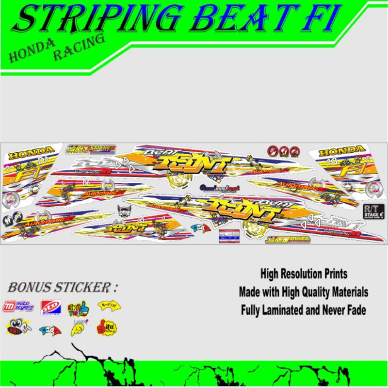 STRIPING MOTOR BEAT FI THAILOOK KARAKTER