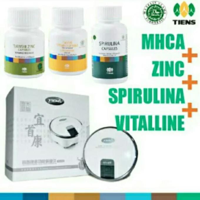 Trusted Seller Paket Premium MHCA Zinc Vitaline dan Spirulina Tiens Original BANTING HARGA
