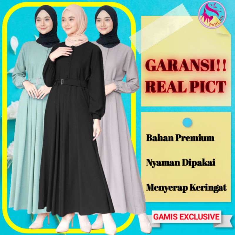TRAND model Baju Gamis Remaja Terbaru N_muslimah Kekinian 2021 Gamismurah