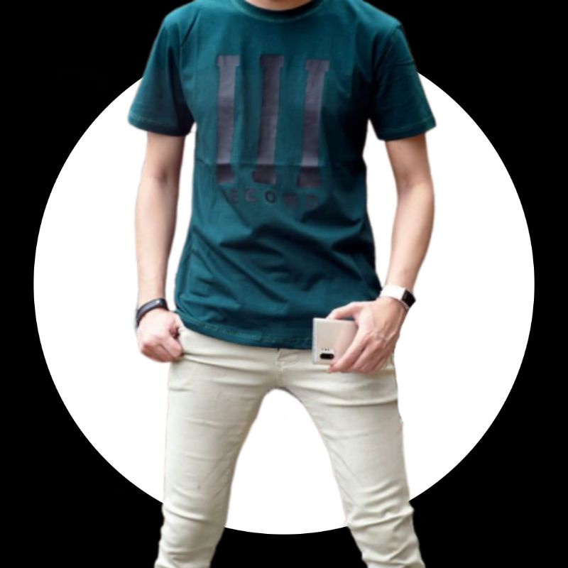 BAJU KAOS TSHIRT T SHIRT DISTRO FASHION PRIA COWOK LAKI LAKI DEWASA THREE SECOND 3SECOND THREESECOND