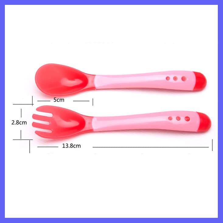 SENDOK MAKAN BAYI BABY SAFETY SPOON SILIKON HEAT SENSING SENSOR PANAS