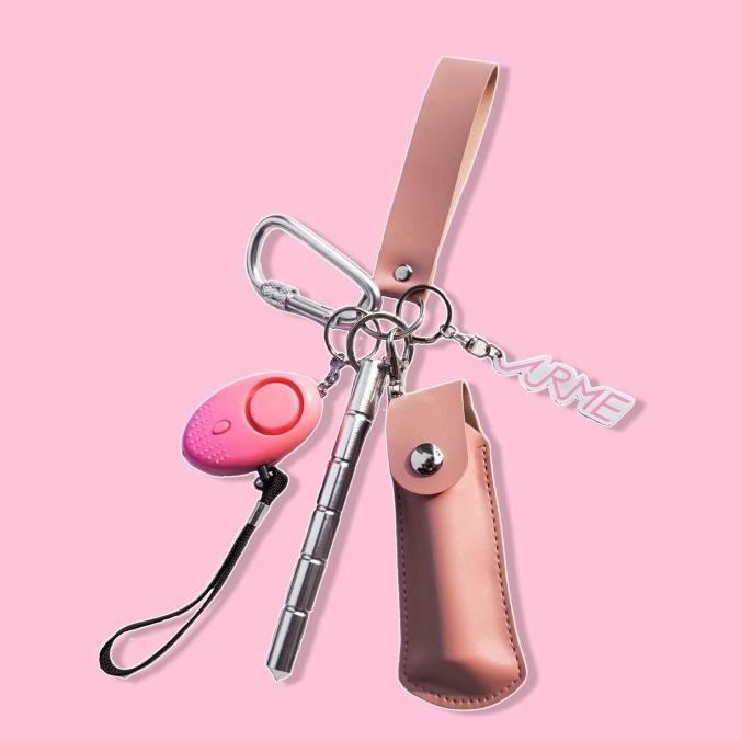 Self-Defense Keychain/ Kubotan/ Pepper Spray/ Personal Alarm "Alona"