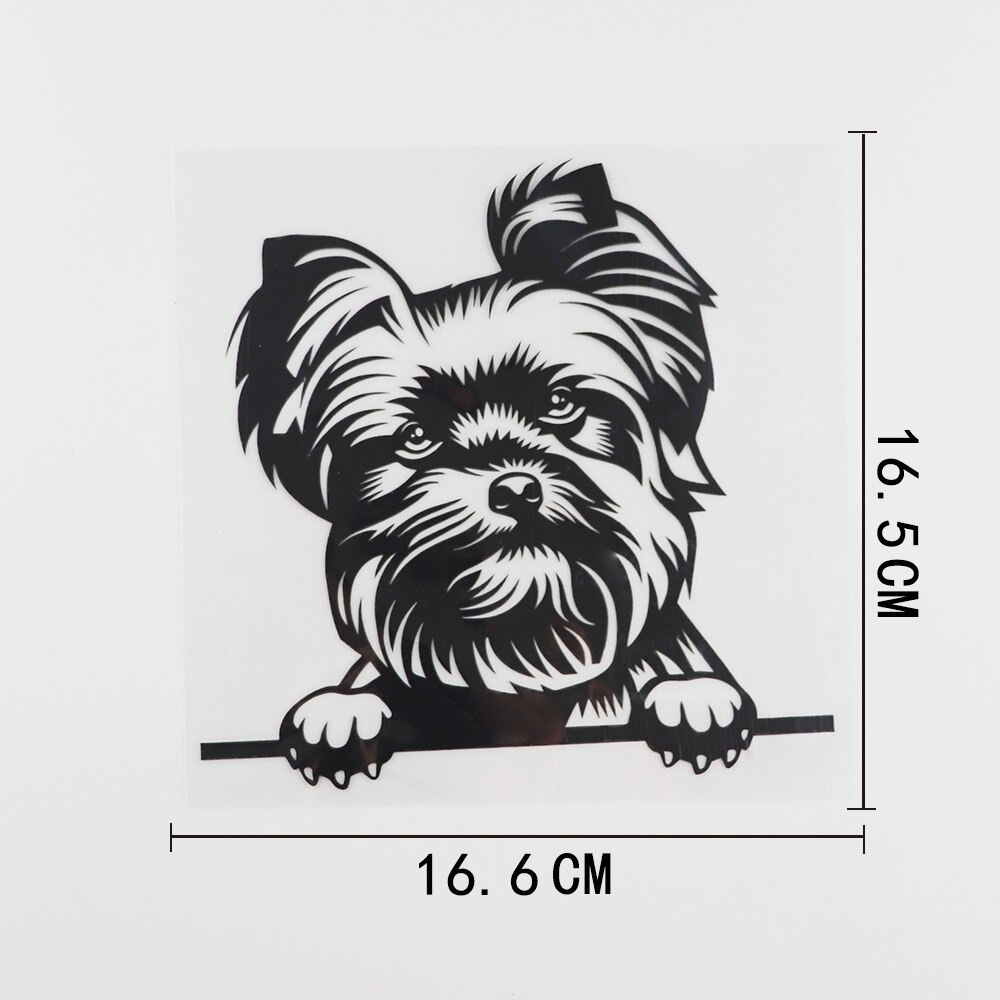 COD Stiker Cutting Anjing Lucu Ukuran 16.6CMX16.5CM Stiker Mobil Sepeda Motor Oracal Vinil Stiker Pe