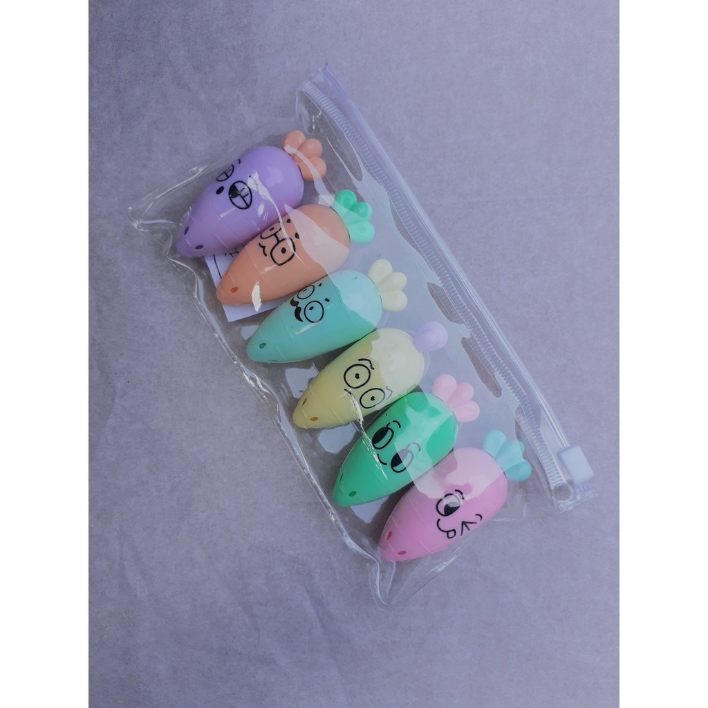 

STABILO PASTEL BENTUK WORTEL LUCU SET ISI 6 PCS DAN SATUAN