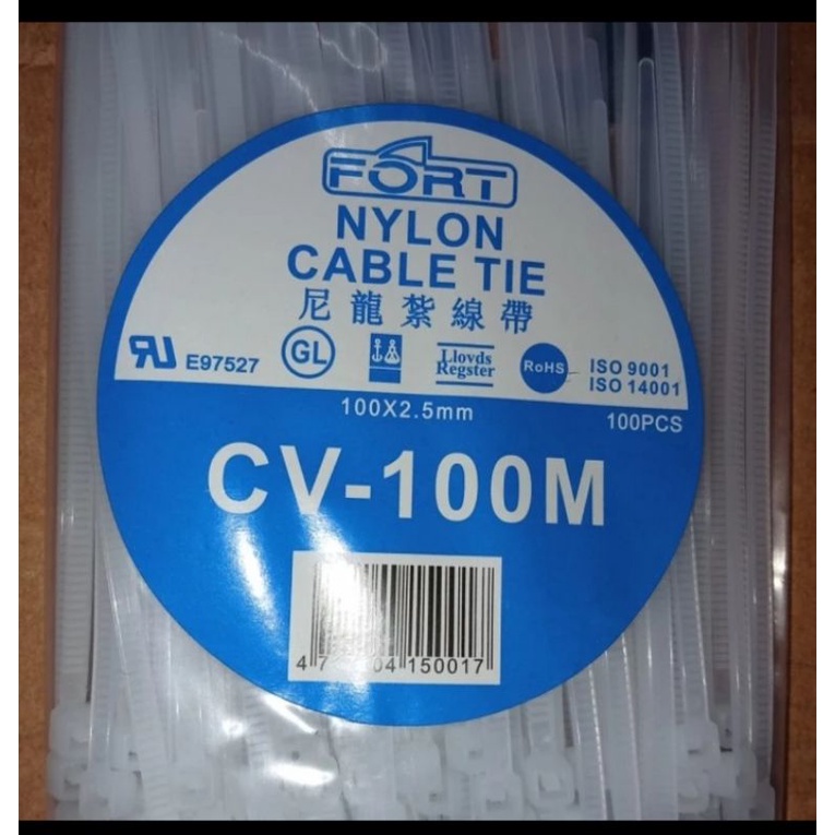 Cable Ties Nylon 2,5mmX10cm. Cable Ties Stainless, Marker Tie/Labell. FORT