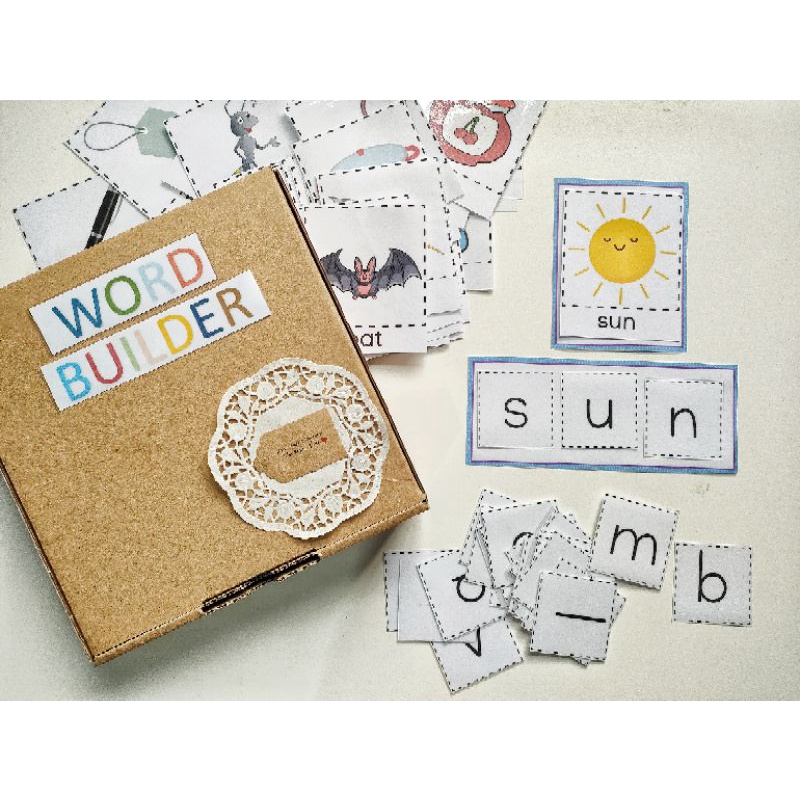 

Permainan Kata Untuk Anak /Word Builder/ Activity Game Word Builder Untuk Anak/Permainan Montessori